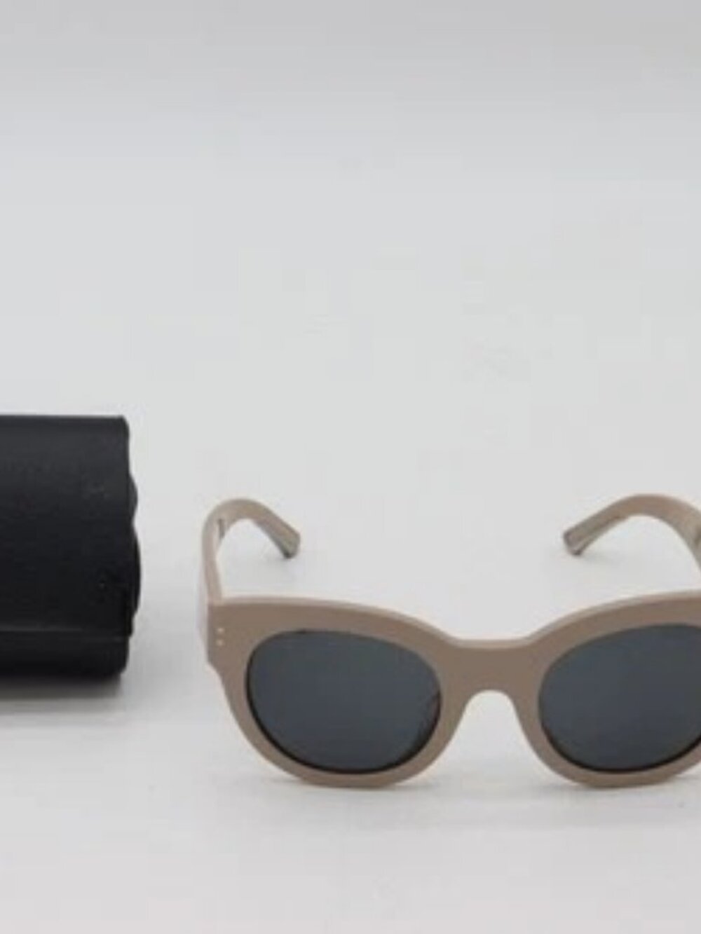 Burberry B4229 3281/87 49-22-140 Womens Round Tinted Beige Sunglasses 49mm